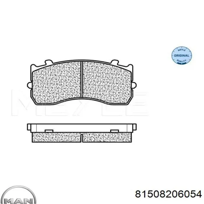 Pastillas freno delanteras MAN 81508206054 precio, desde 103,91 EUR