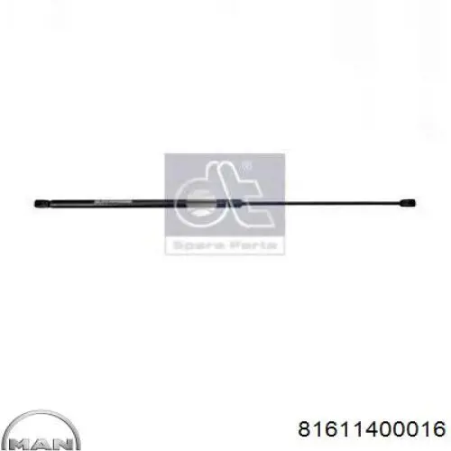 Muelle neumático, tapa delantera MAN 81611400016 precio, desde 15,12 EUR