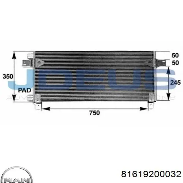 81619200032 MAN condensador aire acondicionado