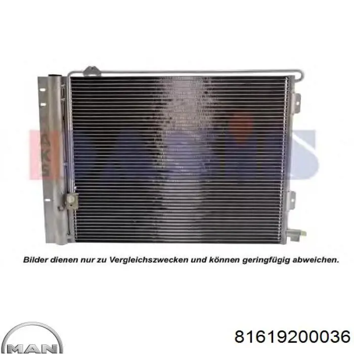Comprar 81619200036 MAN Condensador de aire acondicionado