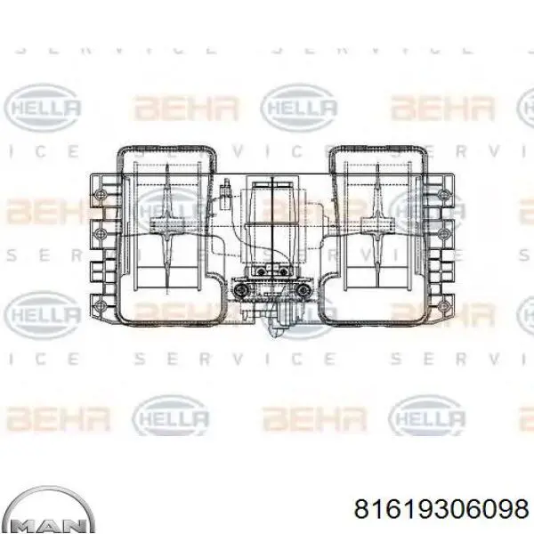 81619306098 MAN Ventilador de habitáculo