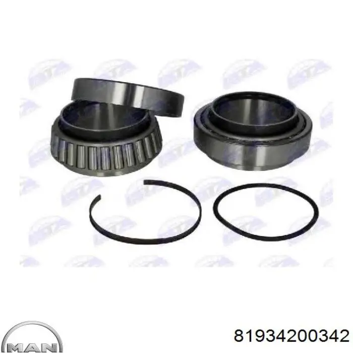 Cojinete de cubo delantero MAN 81934200342 precio, desde 198,67 EUR