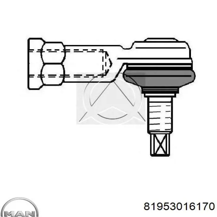 81953016170 MAN Terminal de varilla de la caja de cambios