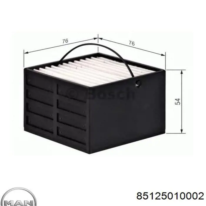 Filtro de combustible 85125010002 MAN