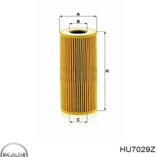 HU7029Z MAN filtro de aceite