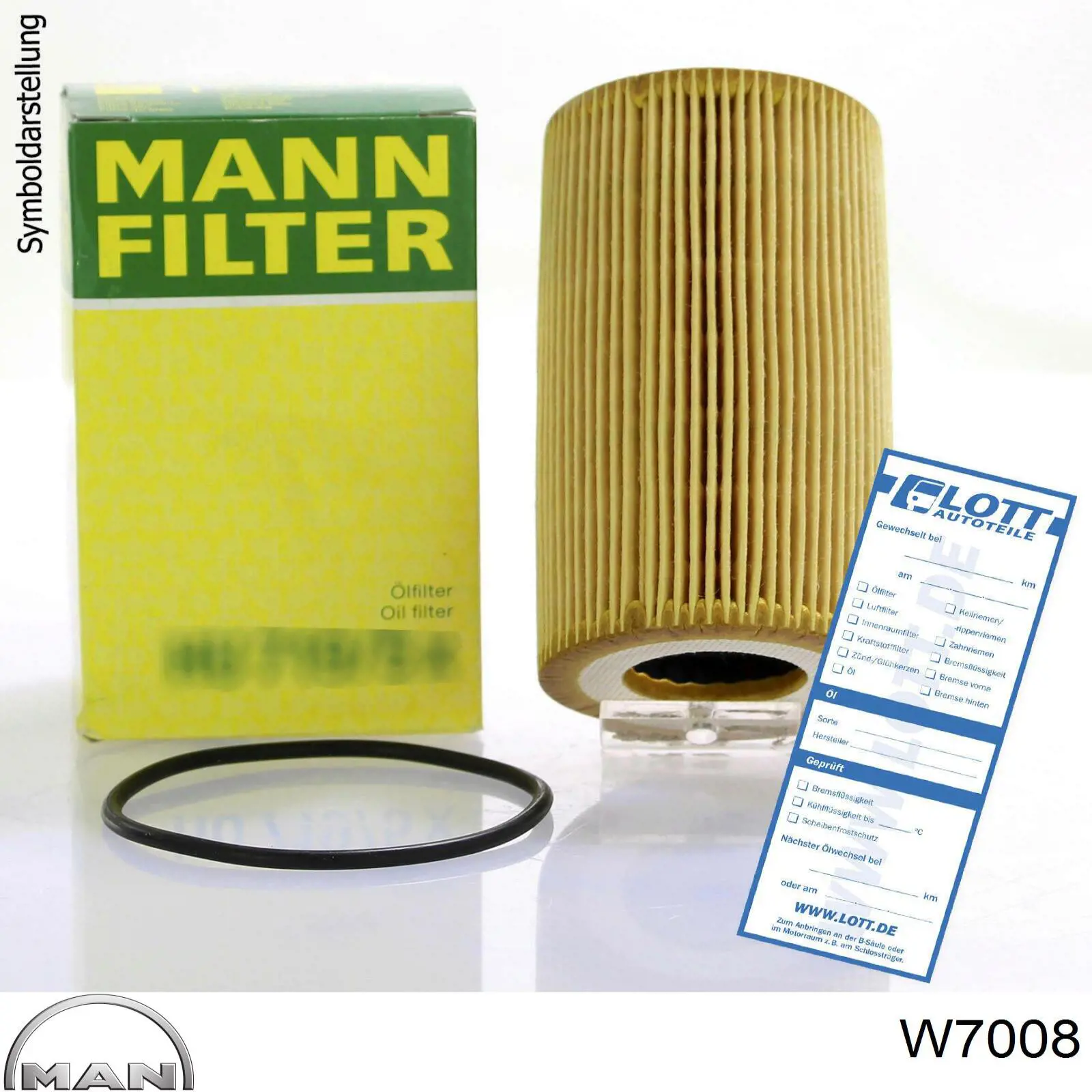 W7008 MAN filtro de aceite