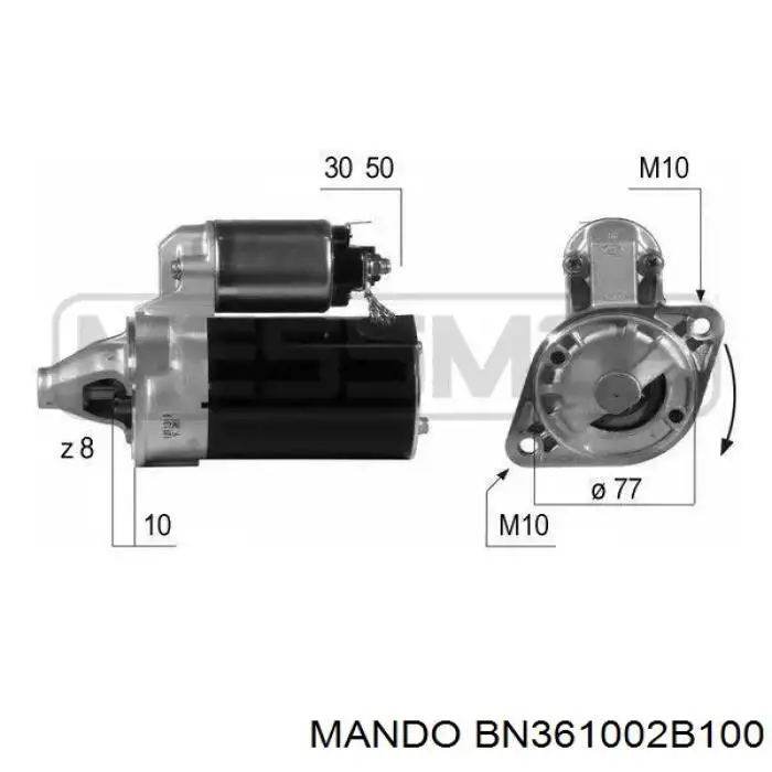 Motor de arranque LRS02430 Lucas