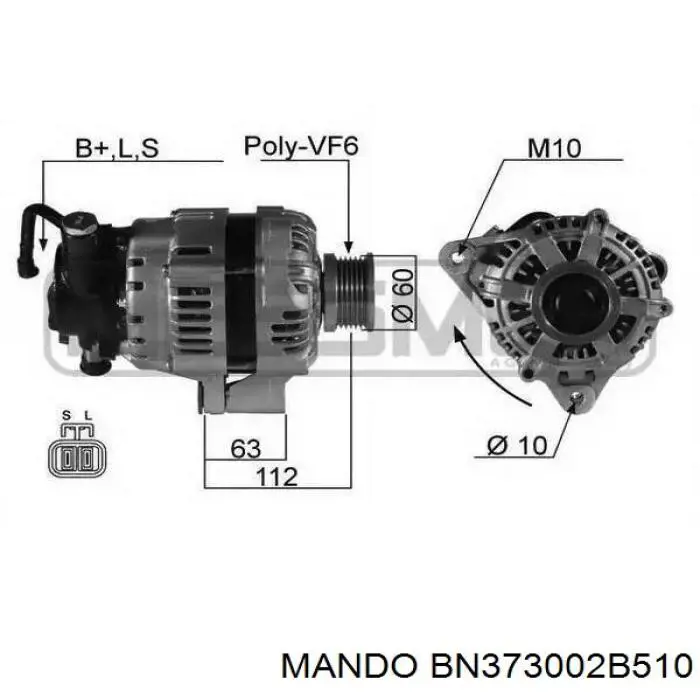 Alternador del motor PSH 155577090000 precio, desde 199,56 EUR
