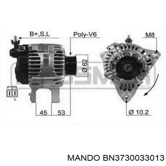 BN3730033013 Mando alternador