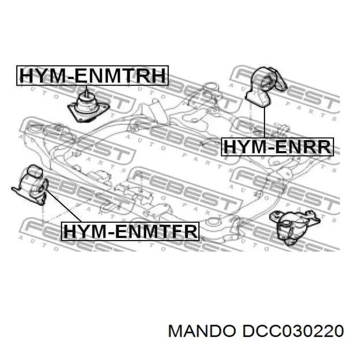Taco motor derecho Hyundai I30 FD