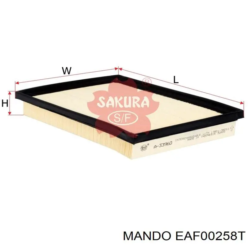 EAF00258T Mando filtro de aire