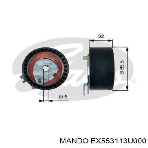 EX553113U000 Mando amortiguador trasero