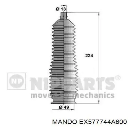 EX577744A600 Mando fuelle, dirección