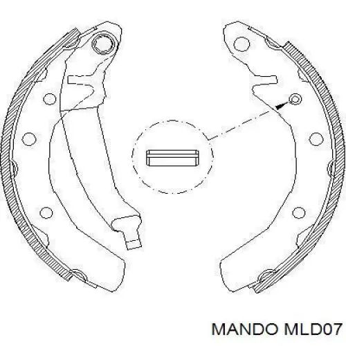 Comprar MLD07 Mando Zapatas de freno