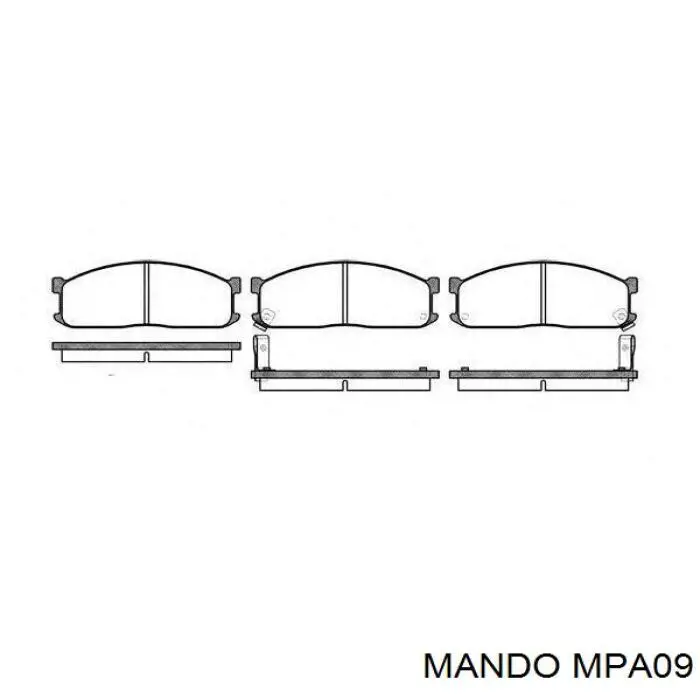 MPA09 Mando pastillas de freno delanteras