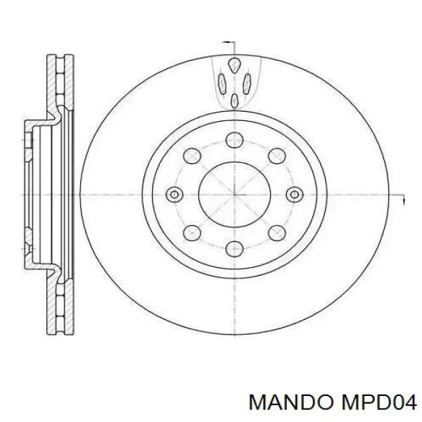 MPD04 Mando pastillas de freno delanteras