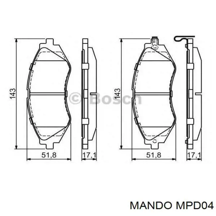 Pastillas freno delanteras Mando MPD04 precio, desde 20,59 EUR