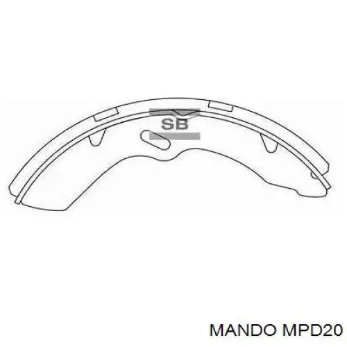 Pastillas de freno MPD20 Mando