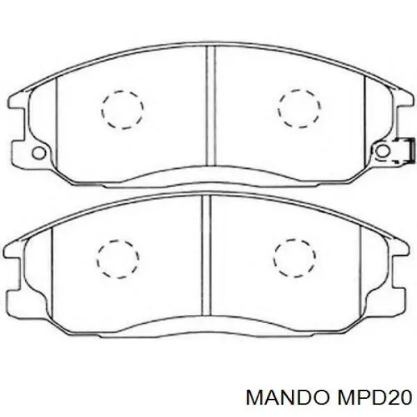 Pastillas freno delanteras Mando MPD20 precio, desde 24,26 EUR