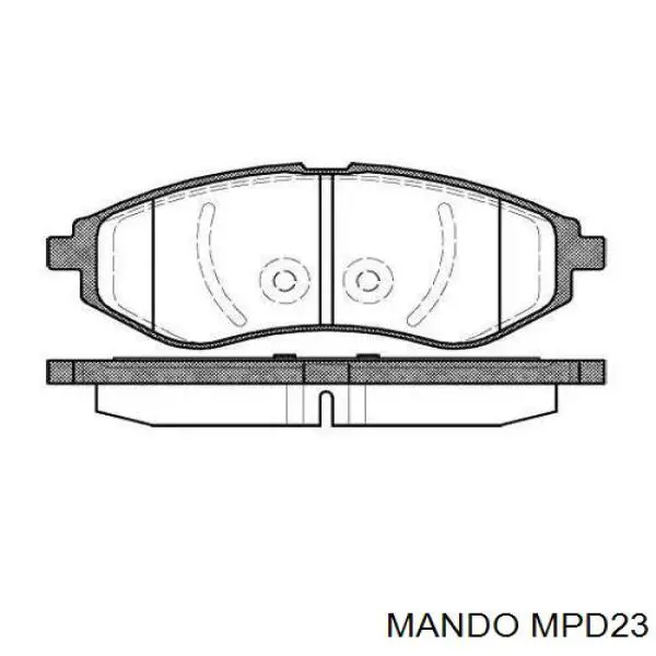 MPD23 Mando pastillas de freno traseras