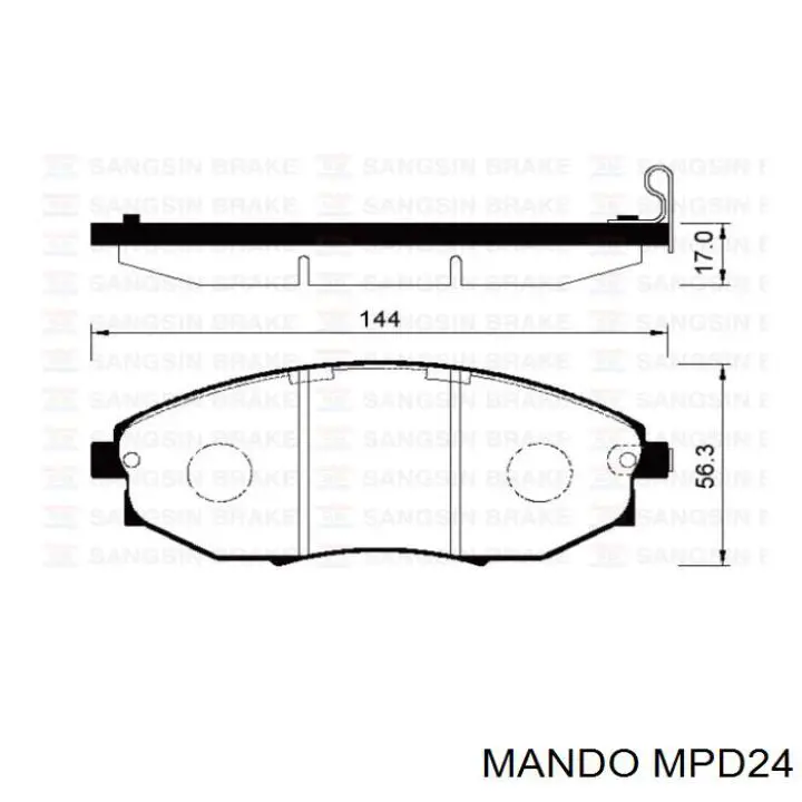 Pastillas freno delanteras Mando MPD24 precio, desde 20,69 EUR