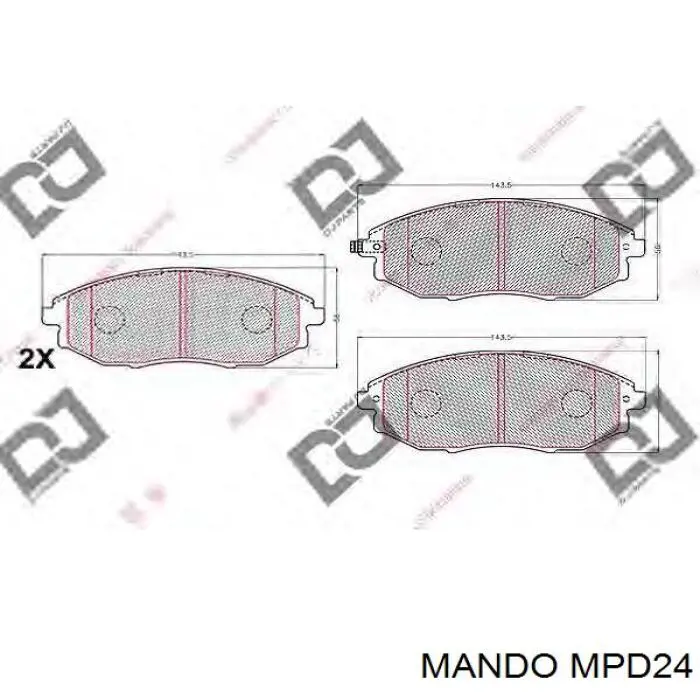 Comprar MPD24 Mando Pastillas delanteras de freno