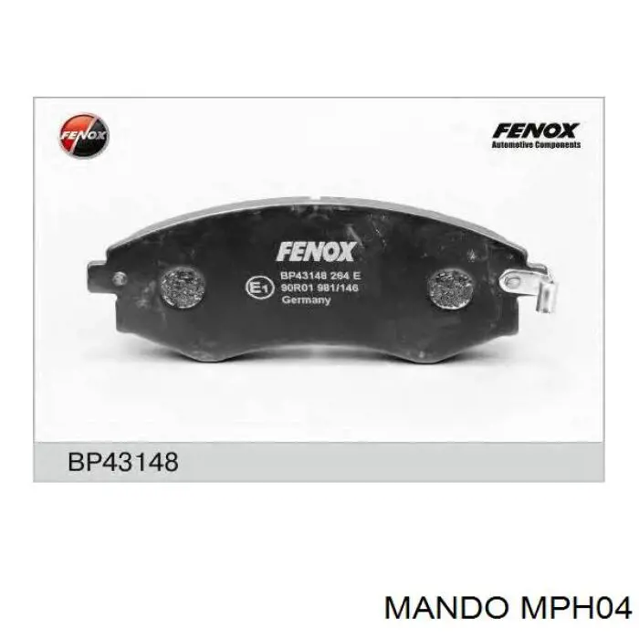 Pastillas de freno MPH04 Mando