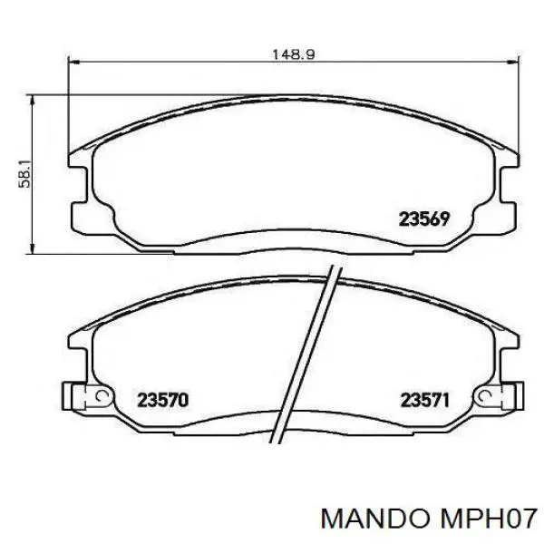 MPH07 Mando Pastillas delanteras