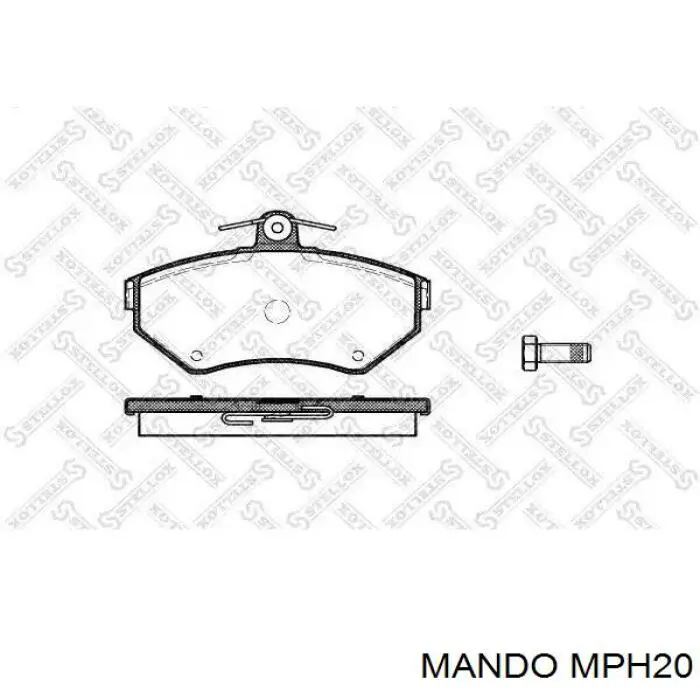 Pastillas freno delanteras Mando MPH20 precio, desde 21,30 EUR