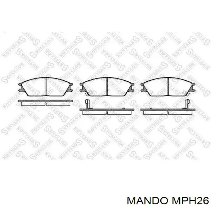 Pastillas de freno MPH26 Mando