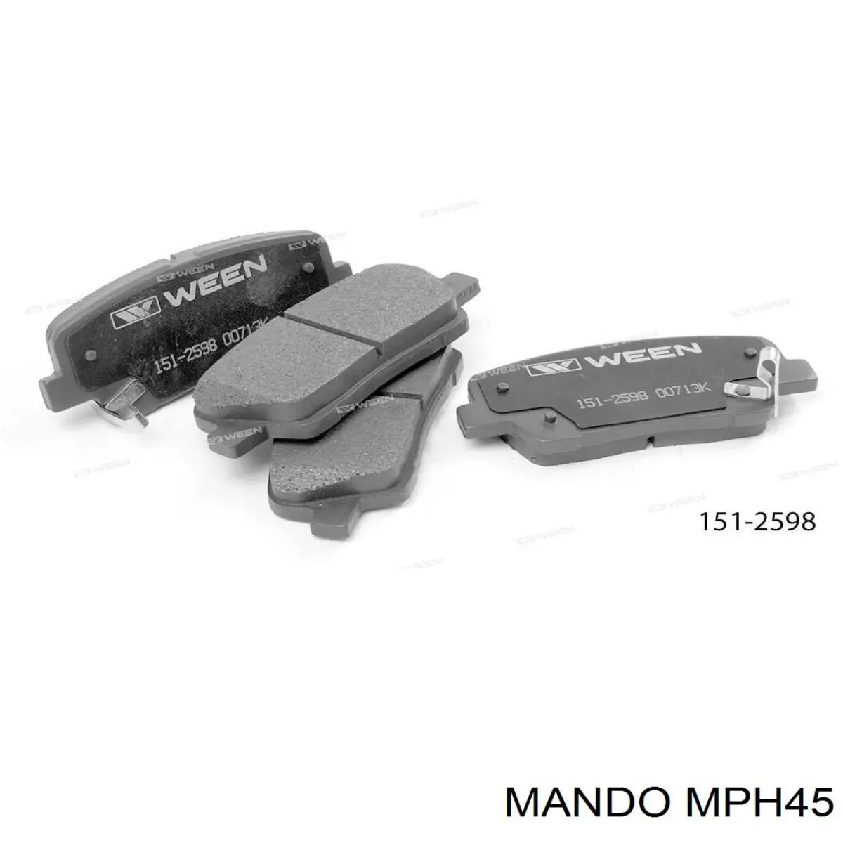 Pastillas traseras de freno Mando MPH45 precio, desde 19,84 EUR