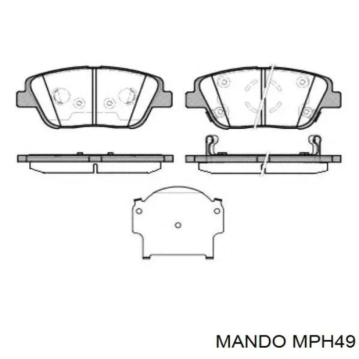 Pastillas de freno MPH49 Mando
