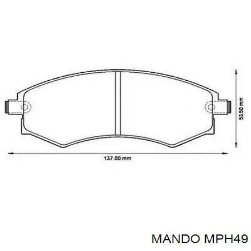 Pastillas freno delanteras Mando MPH49 precio, desde 27,52 EUR