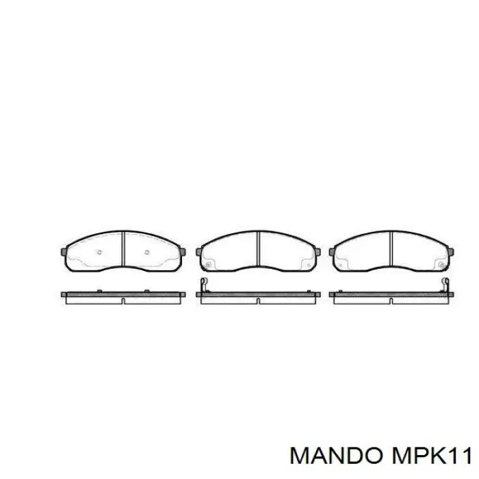 Pastillas de freno OK0Y13323Z Hyundai/Kia