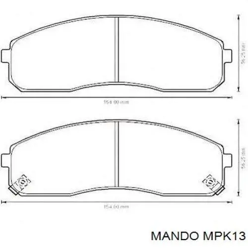 Pastillas freno delanteras Mando MPK13 precio, desde 26,39 EUR