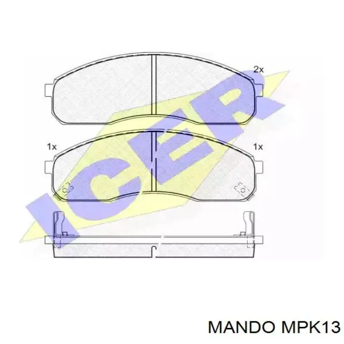 Comprar MPK13 Mando Pastillas delanteras de freno
