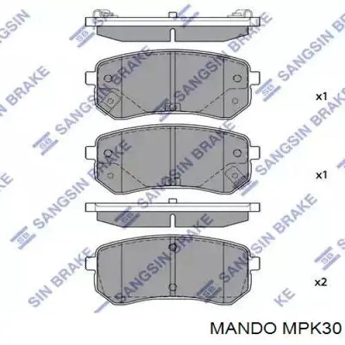 MPK30 Mando Pastillas freno traseras
