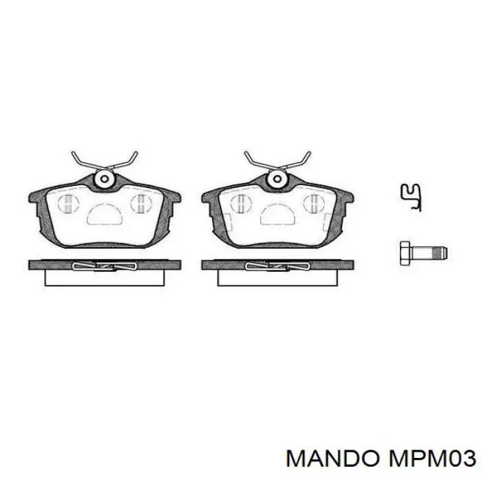 Pastillas de freno MR389523 Mitsubishi