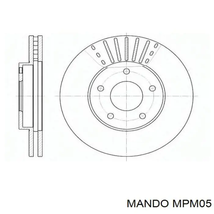 MPM05 Mando Pastillas delanteras