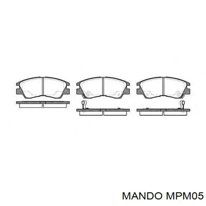 Pastillas freno delanteras Mando MPM05 precio, desde 28,06 EUR