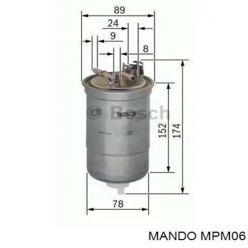 MPM06 Mando Pastillas delanteras