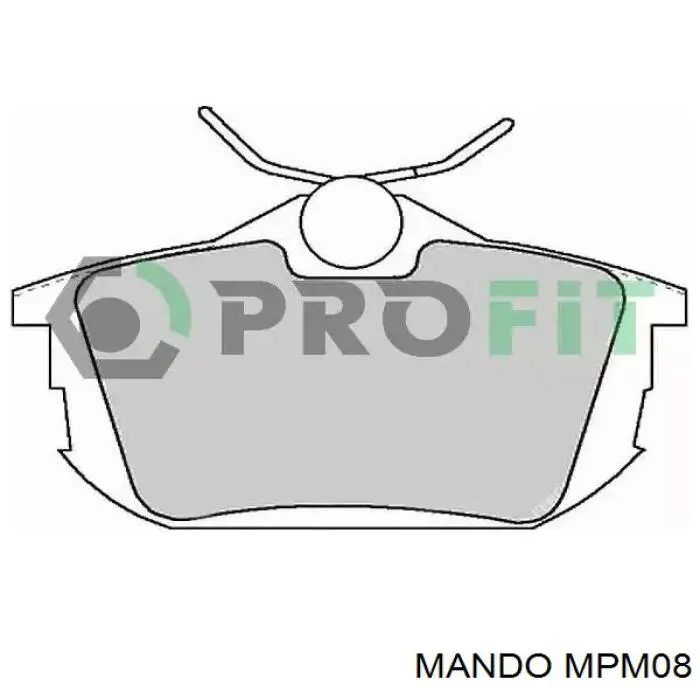 Pastillas traseras Mando MPM08