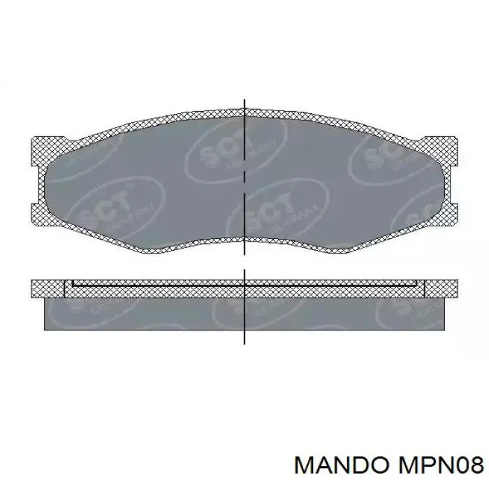 Pastillas de freno delanteras Nissan Terrano 1 WD21