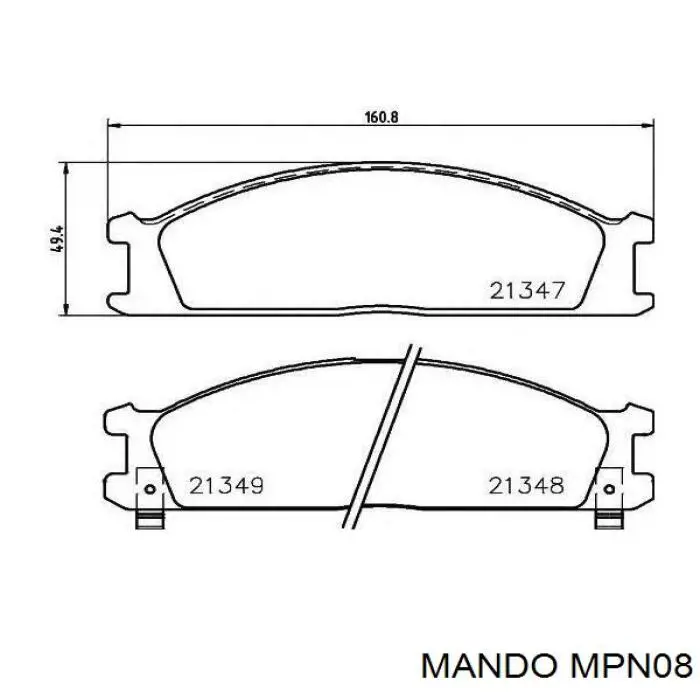 Comprar MPN08 Mando Pastillas delanteras de freno
