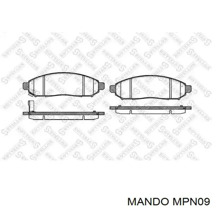 MBF015740 Mando Pastillas delanteras