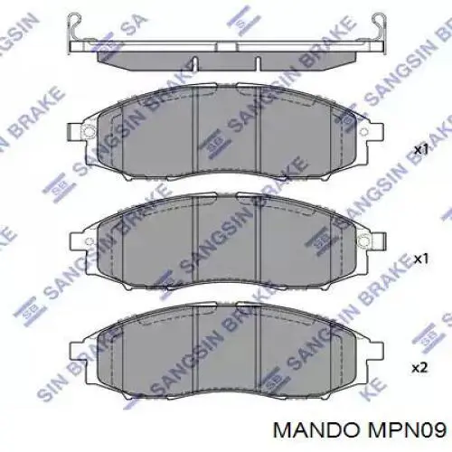 Pastillas de freno MBF015740 Mando