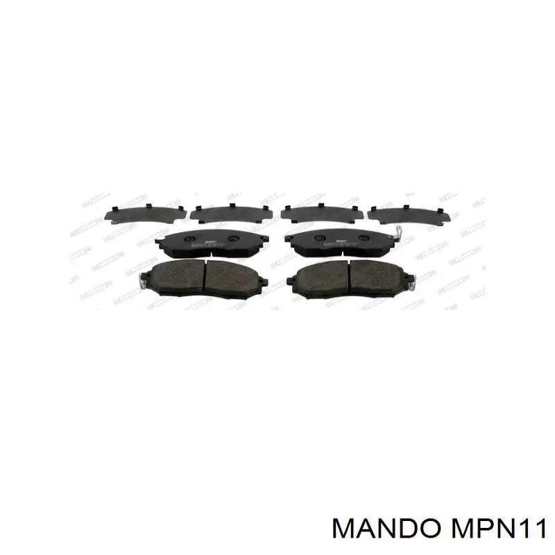 Pastillas de freno delanteras Nissan Navara D40M