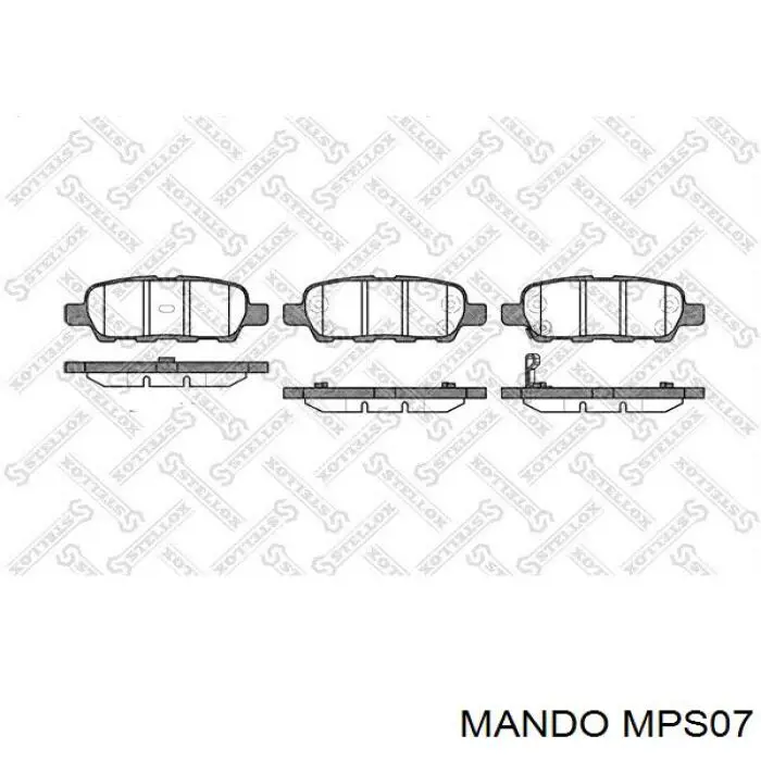 MPS07 Mando Pastillas freno traseras