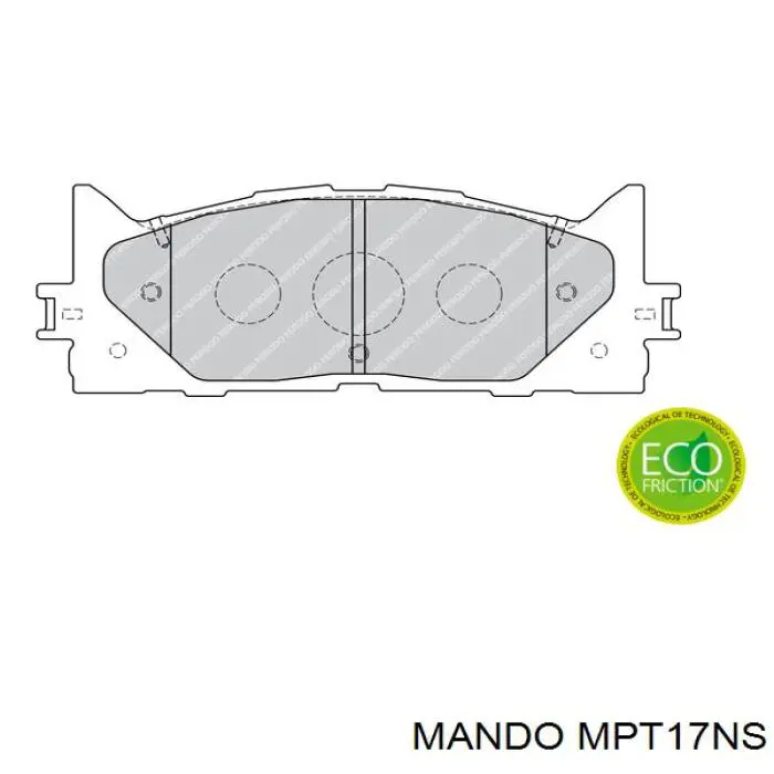 MPT17NS Mando pastillas de freno delanteras