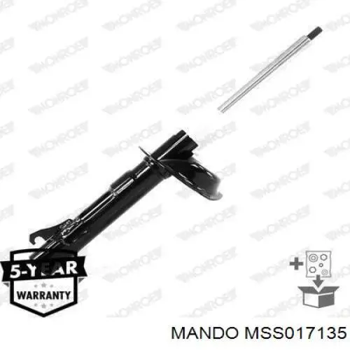 Amortiguador delantero izquierdo MSS017135 Mando